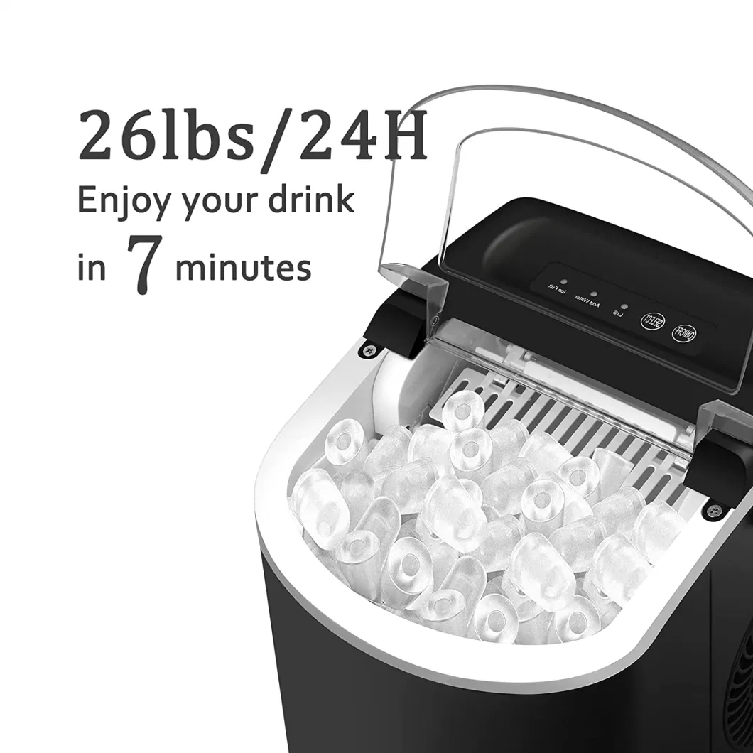 Factory Price Portable for Countertop Bullet Shaped Home Appliance 100W Ice Maker